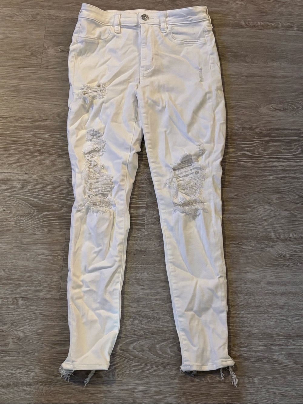 American Eagle Outfitters NE(X)T LEVEL STRETCH Jeggings size 6 White